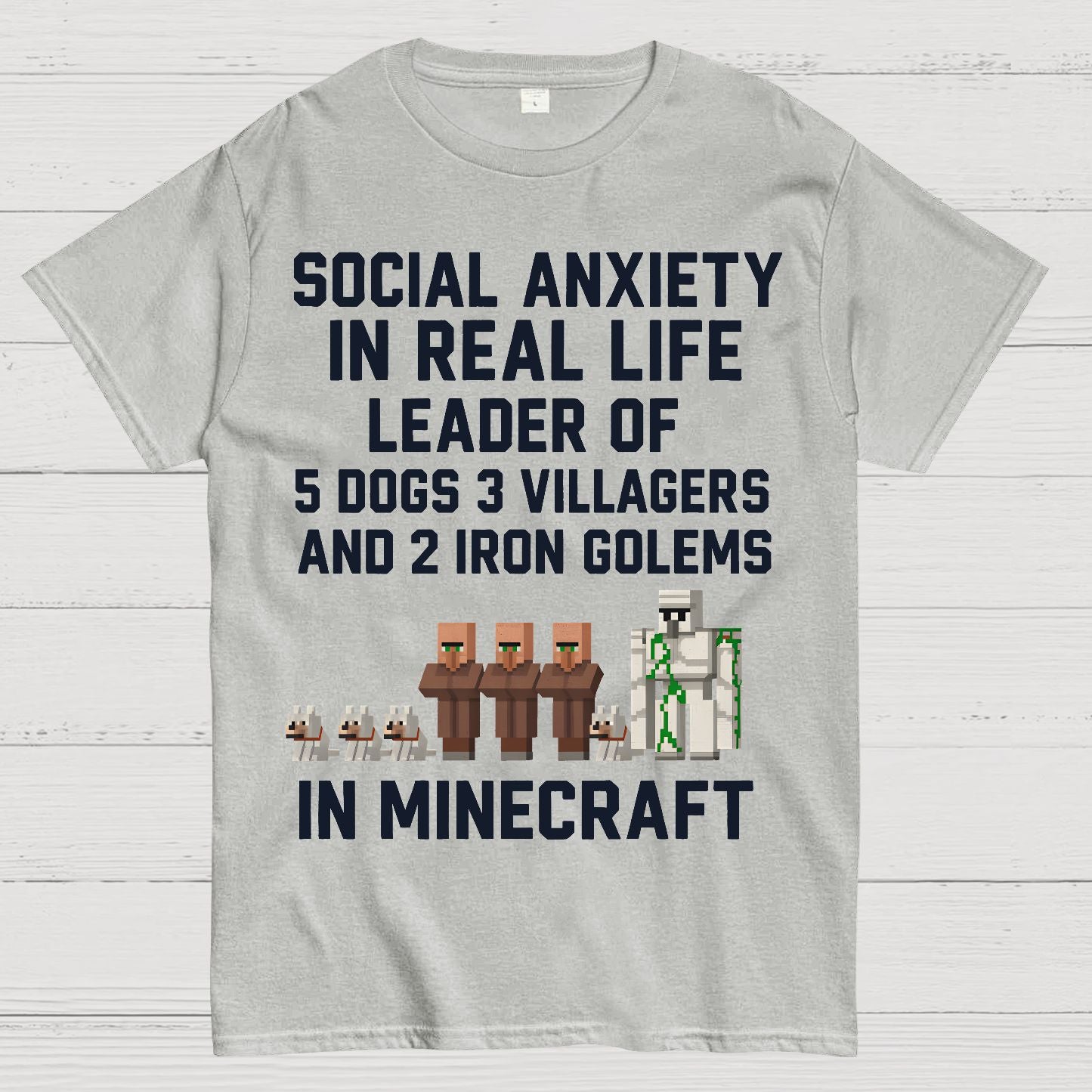 Social Fear In Reality, leader In Game Geek T-Shirt