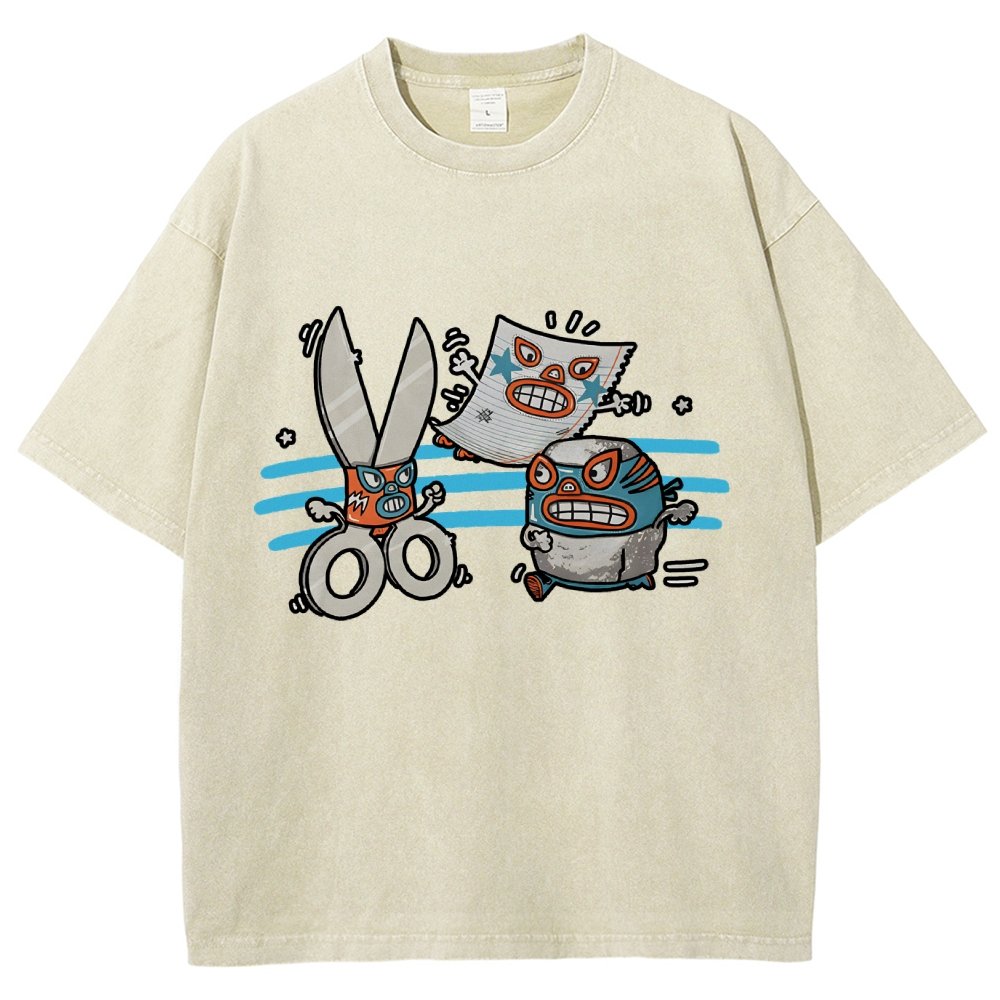 Rock Paper Scissor Vintage Distressed T-shirt