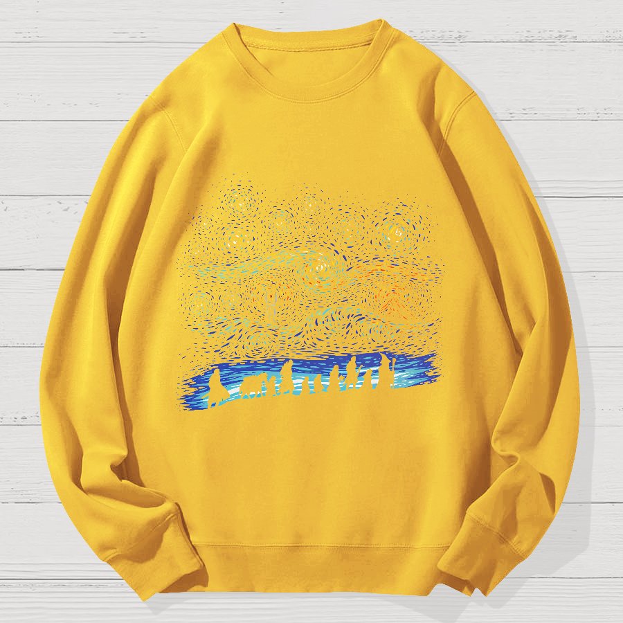 Starry Quest Geek Cotton Sweatshirt