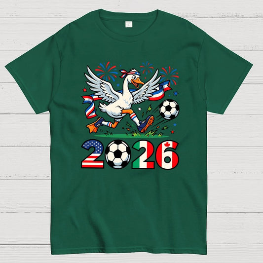 2026 World Cup Funny 2026 Soccer Goose Geek T-Shirt