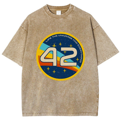 42 The Answer Of Everything Vintage Distressed T-shirt