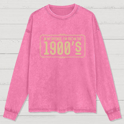 Cut Me Some Slack Washed Long Sleeve Tee