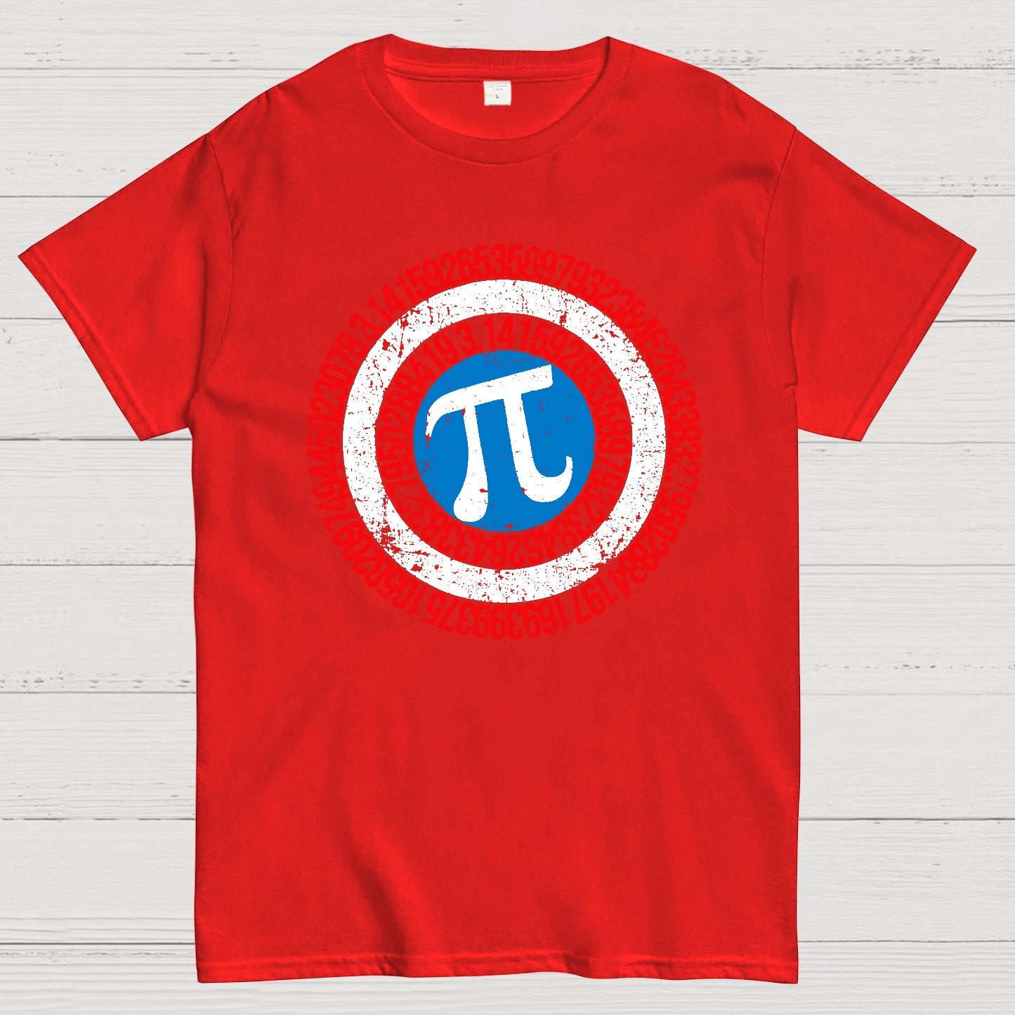Pi Day Hero Shield Geek T-Shirt