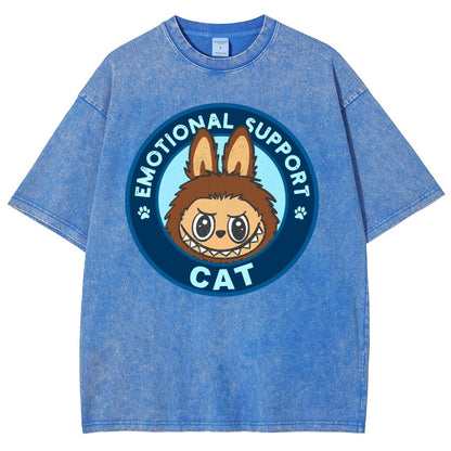 Emotional Support Cat Vintage Distressed T-shirt