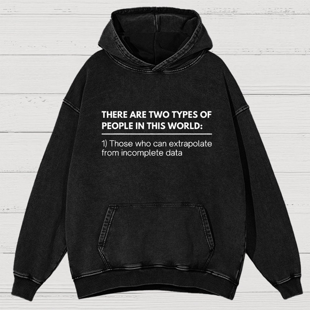 Incomplete Data  Extrapolate Vintage Distressed Hoodie