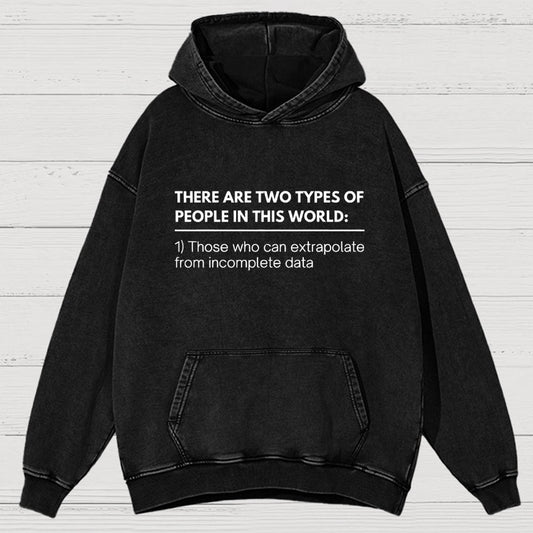 Incomplete Data  Extrapolate Vintage Distressed Hoodie