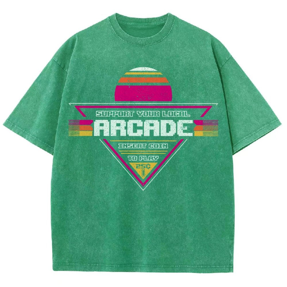 Support Your Local Arcade Vintage Distressed T-shirt