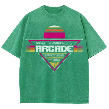 Support Your Local Arcade Vintage Distressed T-shirt