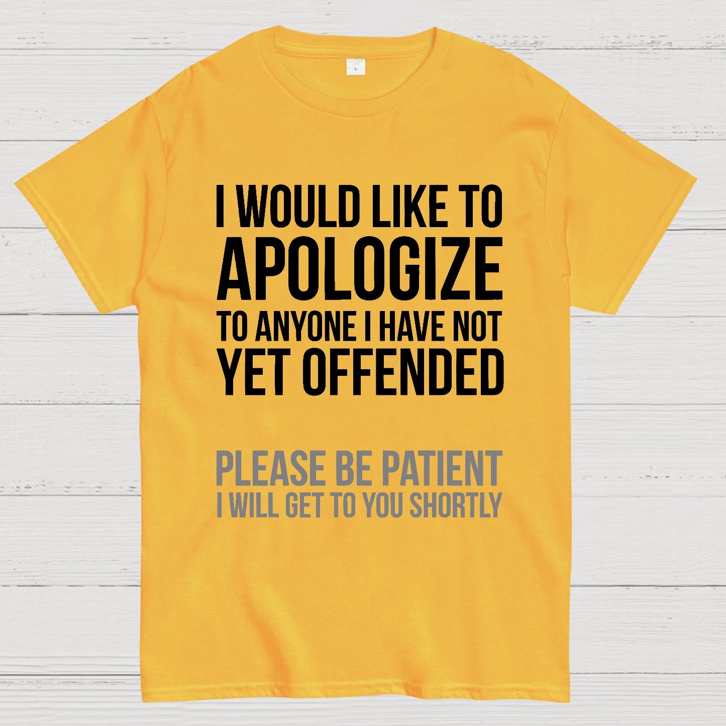 I Apologize | Sarcasm Geek T-Shirt