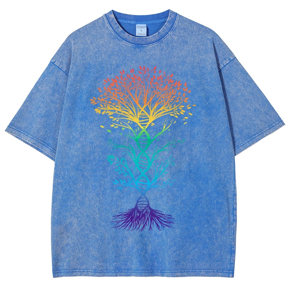 DNA Tree Of Life Science Vintage Distressed T-shirt