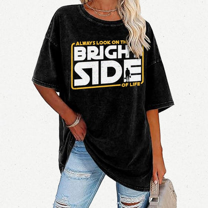 Always Look On The Bright Side Vintage Distressed T-shirt