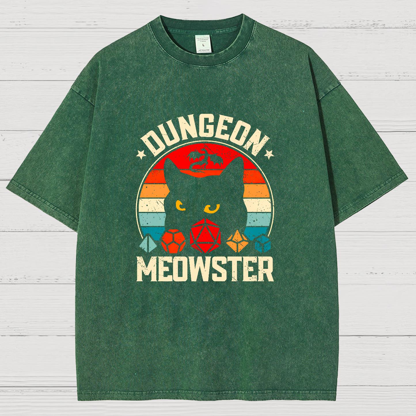 Dungeon Meowster Vintage Distressed T-shirt