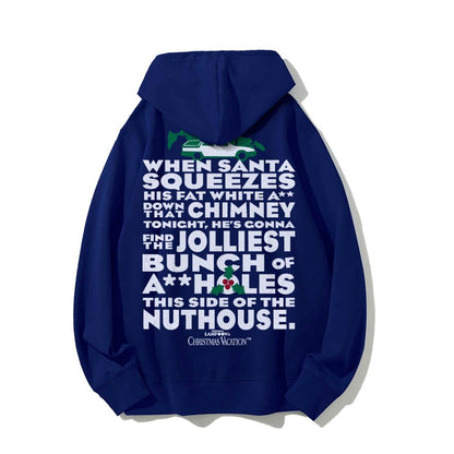 Christmas Vacation: Jolliest Bunch Geek Printed Back Cotton Hoodie