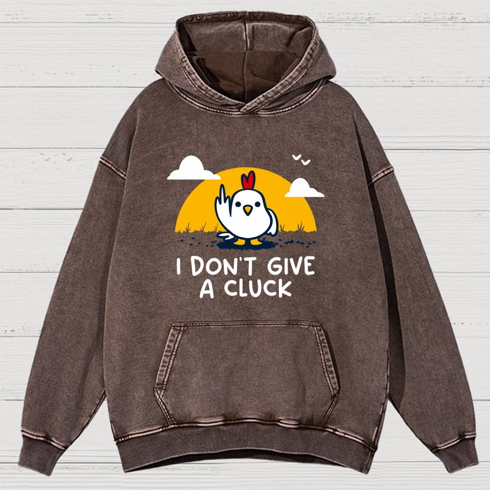 Don’t Give A Cluck Vintage Distressed Hoodie