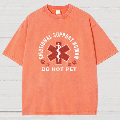 Emotional Support Human Vintage Distressed T-shirt