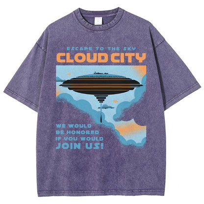 Sky City Vintage Distressed T-shirt