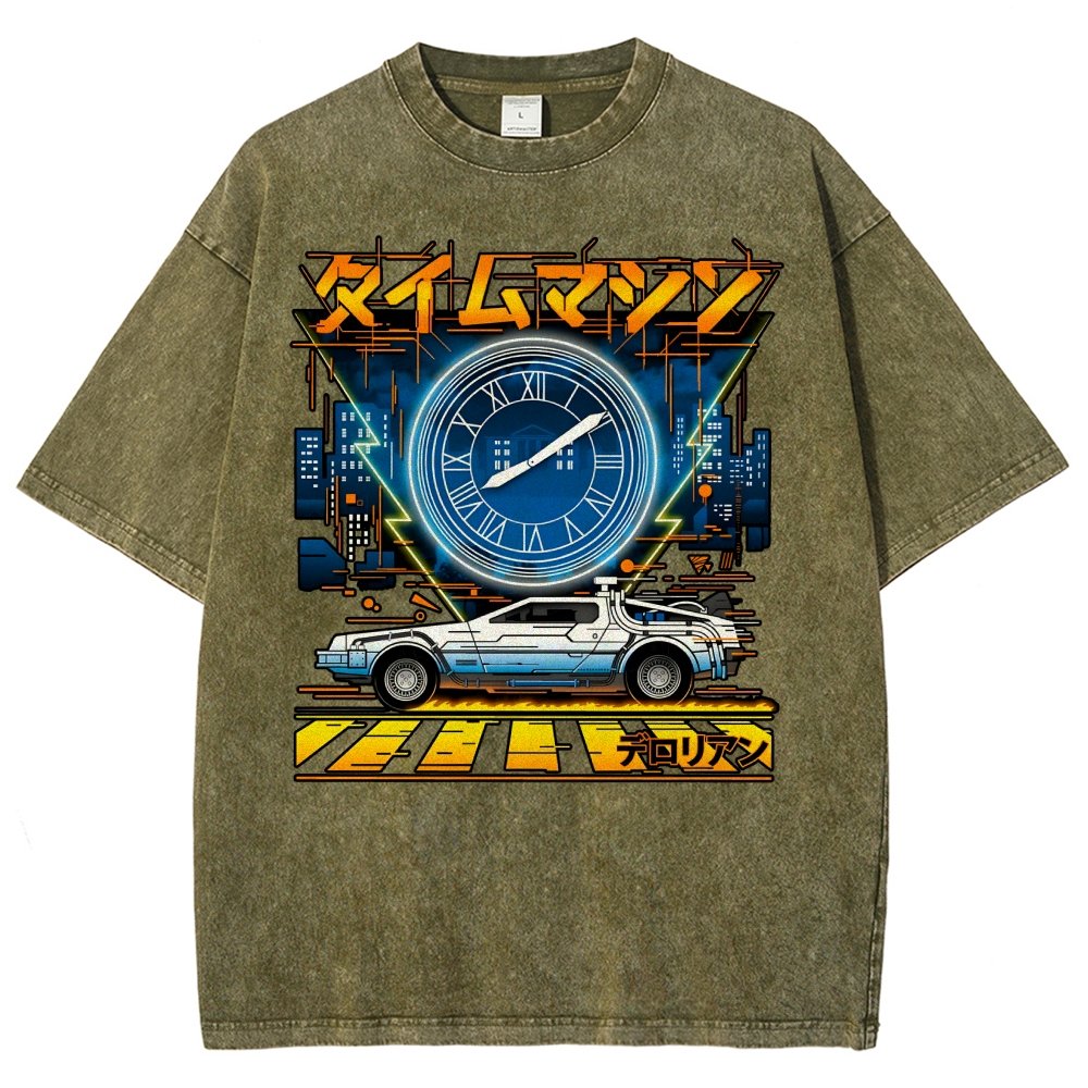 Time Machine Vintage Distressed T-shirt