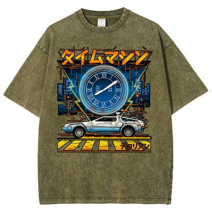 Time Machine Vintage Distressed T-shirt