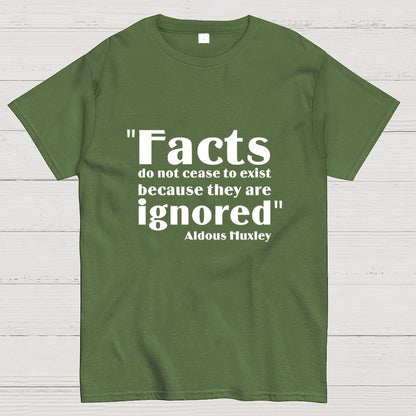 Aldous Huxley Facts Quote  Geek T-Shirt