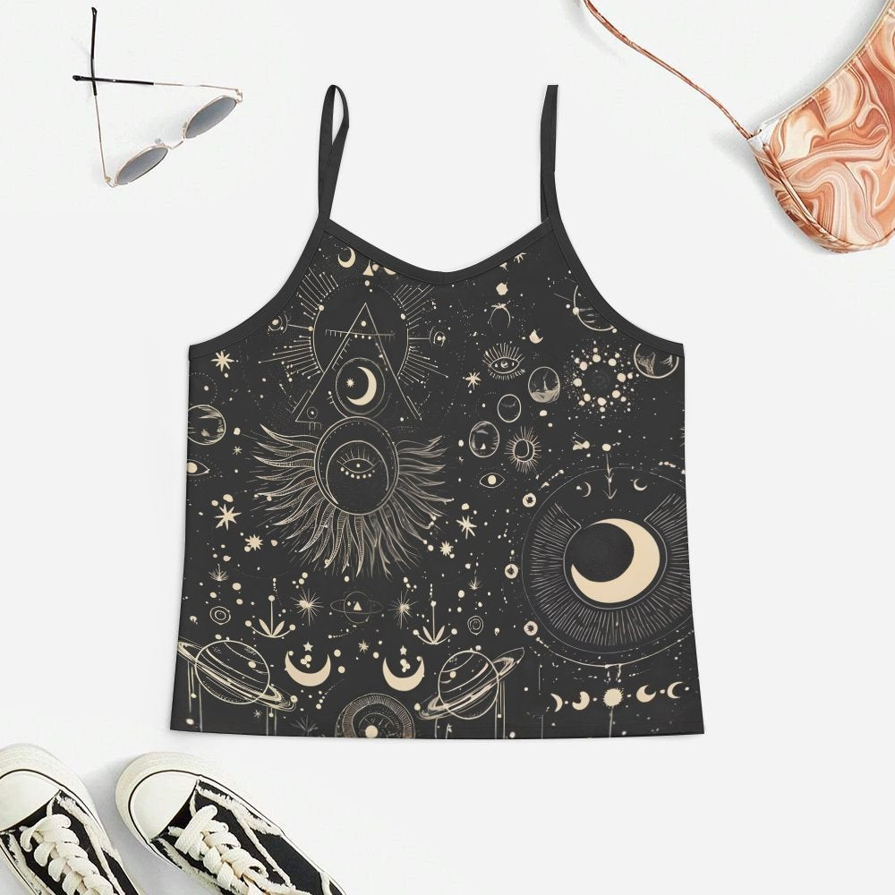 Planet Symbols Women's Geek Suspender Cami Set