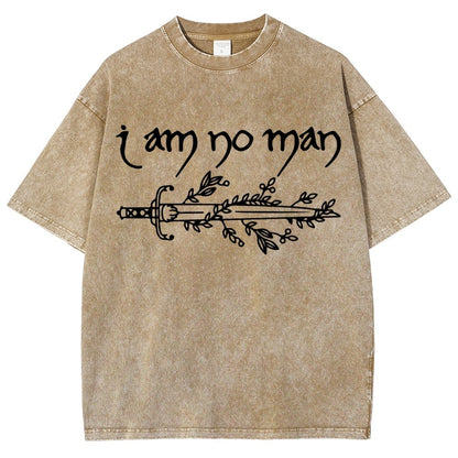 I Am No Man Vintage Distressed T-shirt