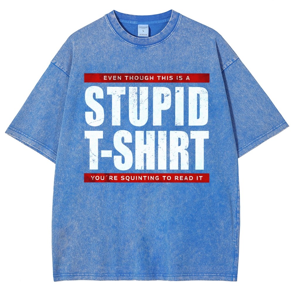 STUPID T-SHIRT Vintage Distressed T-shirt