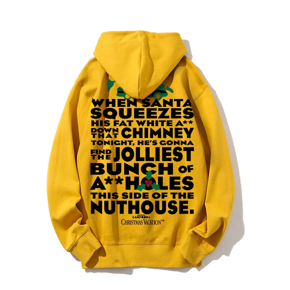 Christmas Vacation: Jolliest Bunch Geek Printed Back Cotton Hoodie