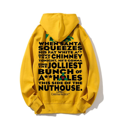 Christmas Vacation: Jolliest Bunch Geek Printed Back Cotton Hoodie