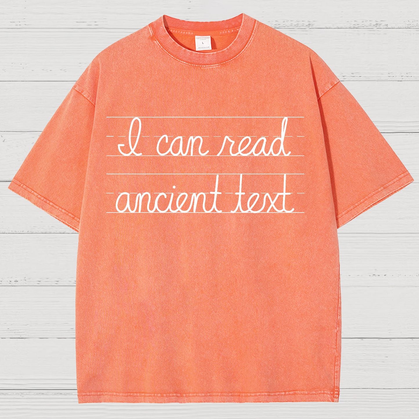 Ancient Text Vintage Distressed T-shirt