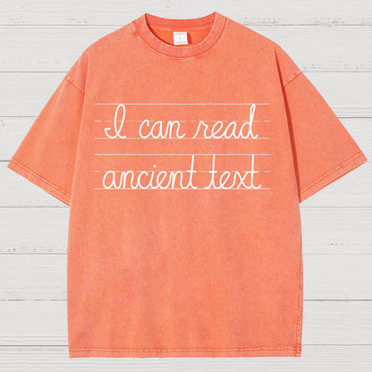 Ancient Text Vintage Distressed T-shirt