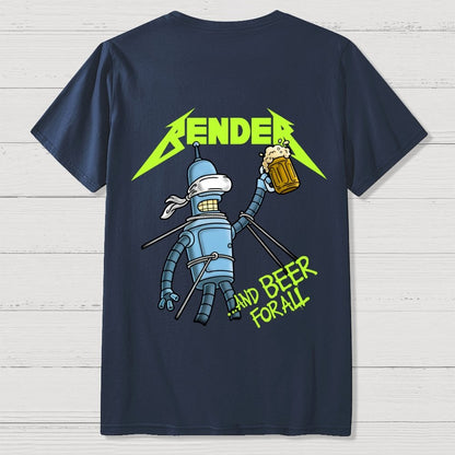 And Beer for All Nerdy Front And Back Printing Geek T-Shirt