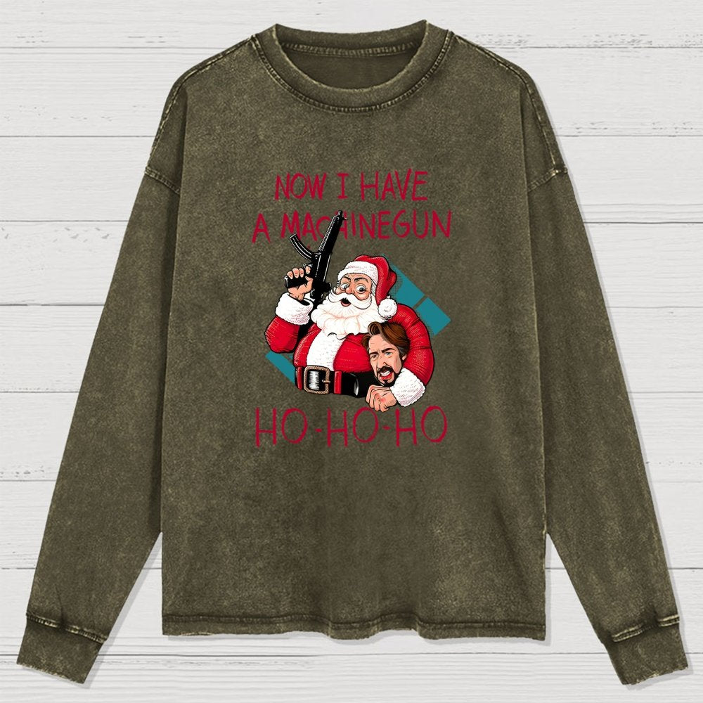 Ho-Ho-Ho Washed Long Sleeve Tee