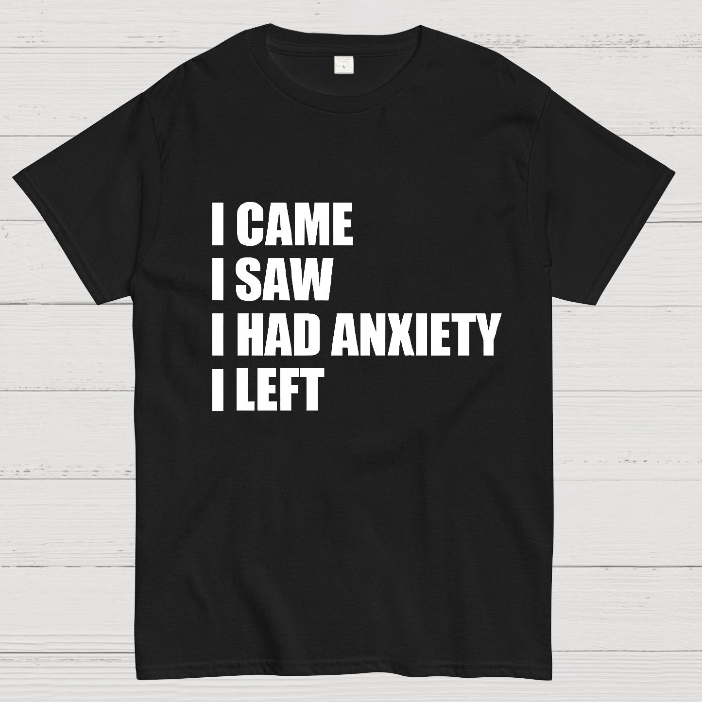 I Came I Saw and Have Anxiety I Left Geek T-Shirt