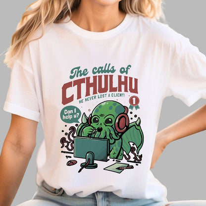 Cthulhu Customer Service Geek T-Shirt
