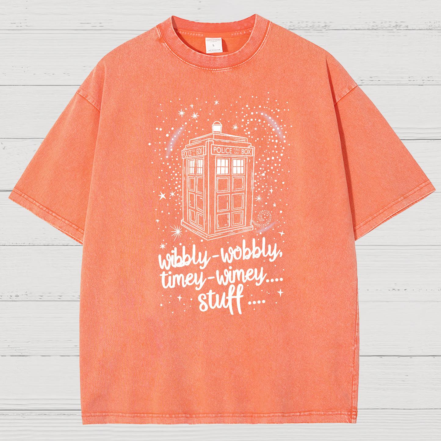 Wibbly wobbly timey wimey Christmas Vintage Distressed T-shirt