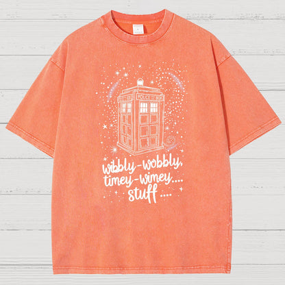Wibbly wobbly timey wimey Christmas Vintage Distressed T-shirt