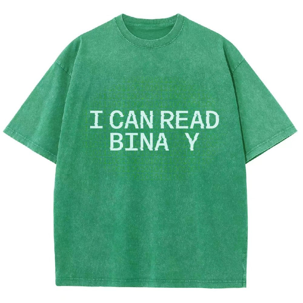 I Can Read Binary Vintage Distressed T-shirt