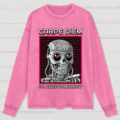 Rise Of The Cute Machine Washed Long Sleeve Tee