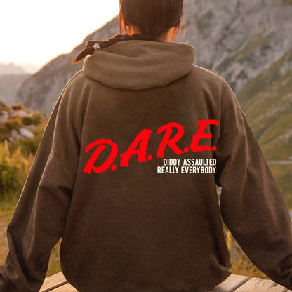 NO DIDDY Printed Back Unisex Cotton Hoodie