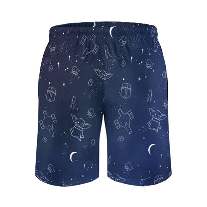 Strange Little Monsters In The Starry Sky Geek Shorts