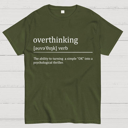 Overthinking definition Unisex Geek T-Shirt