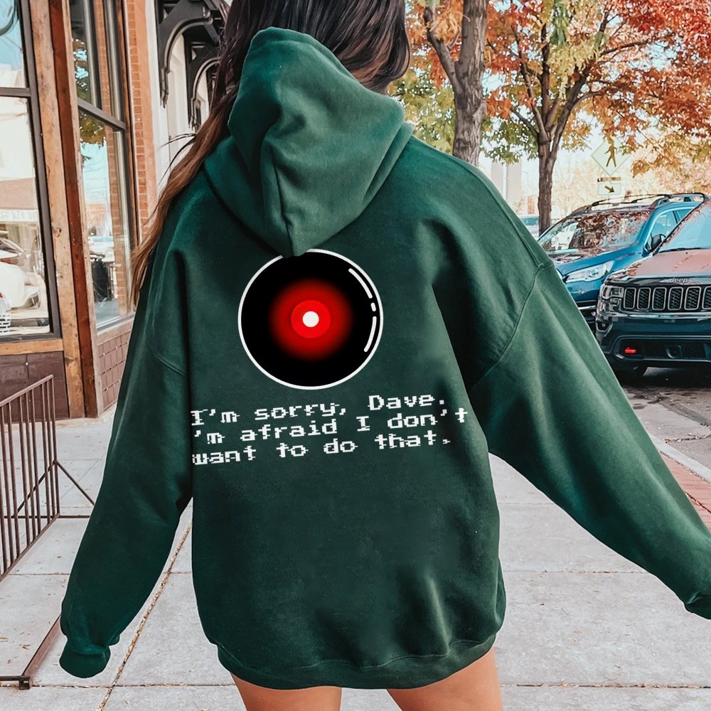 An Introvert's Odyssey I‘m sorry dave Printed Back Unisex Cotton Hoodie