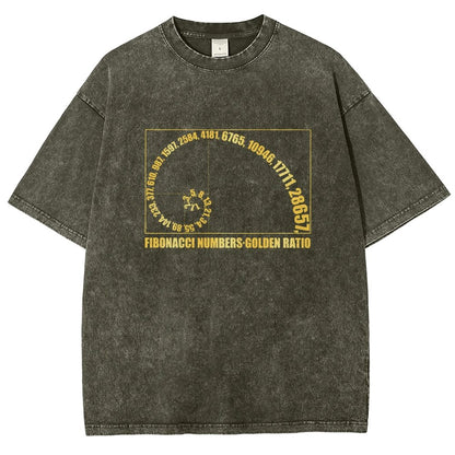Fibonacci Numbers, Golden Ratio Vintage Distressed T-shirt