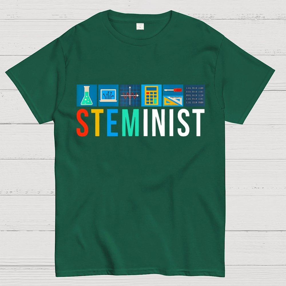Steminist Science Technology Engineering Math STEM Unisex Geek T-Shirt