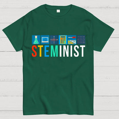 Steminist Science Technology Engineering Math STEM Unisex Geek T-Shirt