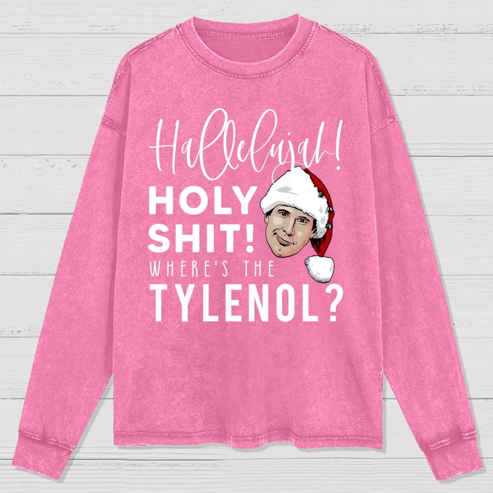 Where's The Tylenol? Washed Long Sleeve Tee