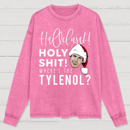 Where's The Tylenol? Washed Long Sleeve Tee