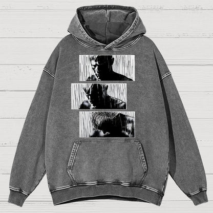 Tears In Rain Vintage Distressed Hoodie