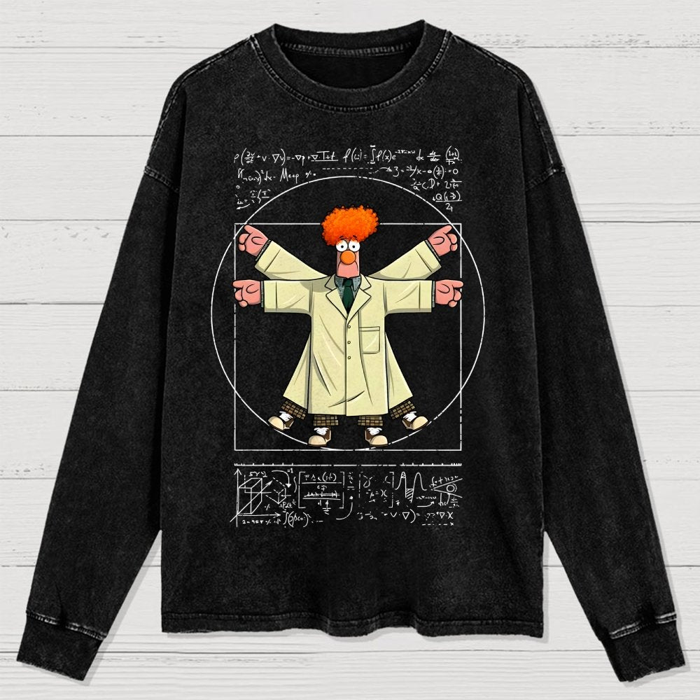 Vitruvian Puppet Washed Long Sleeve Tee