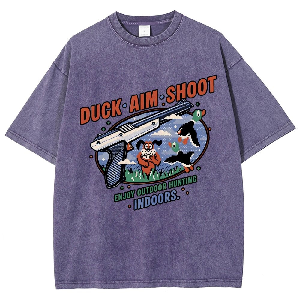 Duck Aim Shoot Vintage Distressed T-shirt